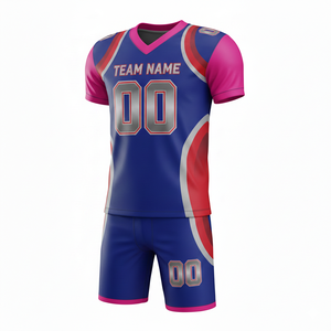 Custom American Football Uniform Jersey and Shorts Set with Front Logo Position - Product Image 4