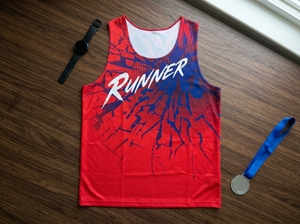 เสื้อกล้ามวิ่งแบบกำหนดเอง OEM ODM ขายส่ง เสื้อวิ่งแห้งเร็ว ผู้ผลิต - Product Image 5