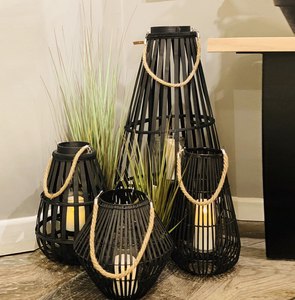 Metal Farmhouse <b>Lantern</b> Decorative <b>Candle</b> <b>Holder</b> Hanging Indoor/Outdoor Christmas Easter Heat Resistant Customizable Size Color - Product Image 4