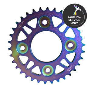 Premium Motorcycle Sprocket Coated with PVD <b>Titanium</b> Purple Coating for Superior Surface Protection Enhanced Durability - Product Image 2
