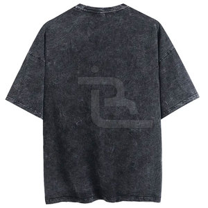 Service OEM – T-shirts légers pour hommes effet délavé – T-shirts slim fit pour hommes effet délavé, très tendance - Product Image 2