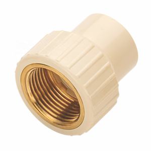 Adaptador de Rosca Macho de Latón CPVC con Núcleo Metálico para Conexión Segura de Tuberías, Agua Fría y Caliente, Uso Industrial - Product Image 2