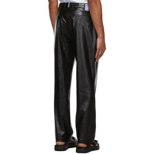 Pantalones de Hombre de Cuero Genuino de Alta Calidad, Cierre de Botones, Transpirables, Cómodos, para Uso en Exteriores en Invierno, OEM ODM - Product Image 5