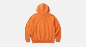 Sweat-shirt à capuche pour homme Orange, coupe classique décontractée avec poche avant - Product Image 5