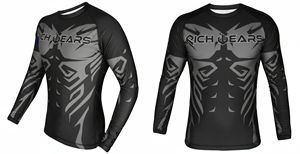 เสื้อรัดกล้ามเนื้อแขนยาวสำหรับผู้ชาย แห้งเร็ว เหมาะสำหรับออกกำลังกาย ยิม MMA แกรปลิง โนกิ พิมพ์ลายแบบซับลิเมชั่น ชุดสำหรับศิลปะการต่อสู้ - Product Image 3