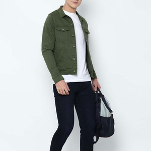 Veste en jean d'hiver pour homme, style décontracté, service OEM personnalisable, respirante, séchage rapide, coupe-vent, haute qualité, 100% coton - Product Image 4