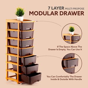 Système de tiroirs modulaires en plastique 7XL pour la maison, le bureau, l'hôpital, le salon, l'école, les médecins, les enfants, produit - Product Image 3