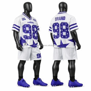 Maillot de football américain professionnel à prix abordable, de haute qualité, respirant, 100 % polyester, à manches courtes, imprimé - Product Image 2