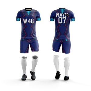 Personalized Men's Soccer Jersey Shorts Set Digital Print 100% Polyester Anti Bacterial Quick Dry Custom Team Names Numbers - Product Image 4