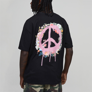 T-shirt personnalisé pour homme, imprimé sur mesure, OEM, motif graphique, streetwear, manches courtes, col rond, vêtement décontracté, haut tendance - Product Image 2