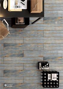 Azulejos de Porcelana con Aspecto de Madera de 200x1200 mm, Azulejos de Cerámica Mate Antideslizantes para Pisos de Sala de Estar - Product Image 6