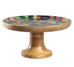 Support à gâteau moderne en bois 100% naturel, personnalisable, imprimé en émail, élégant, artisanal, pour desserts, repas à domicile, célébrations festives - Product Image 4