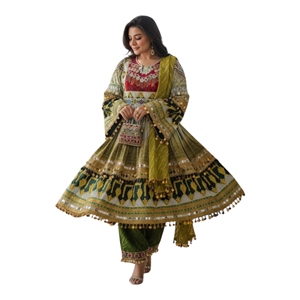 Robe afghane à faible MOQ pour mariage formel, respirante, à manches longues, style afghan, pour femmes, service OEM ODM - Product Image 1