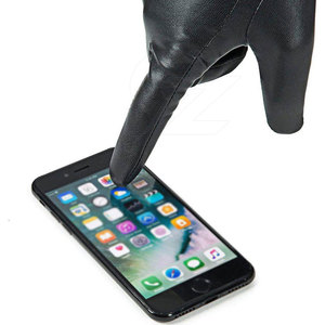 Custom Made Design Low Price High Quality Winter Outdoor Leather <b>Gloves</b> Touchscreen Keeping <b>Warm</b> Top Selling Men - Product Image 5