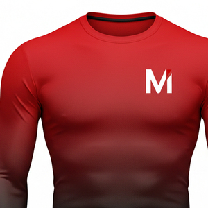 Customized Sublimated Compression Shirt Digital Print Gym Tee High Strength Material Weightlifting Powerlifting Gear - Product Image 2