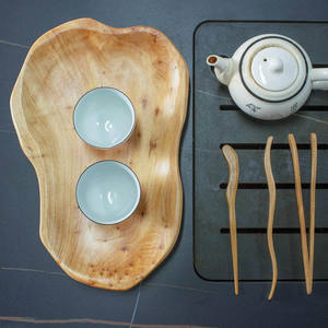 ชามไม้มะม่วงขนาดใหญ่ที่มีไฟเผาที่ทำด้วยมือสำหรับใช้ในฟาร์มสมัยใหม่ขอบหยักสำหรับตกแต่งโต๊ะอาหารค่ำ - Product Image 2