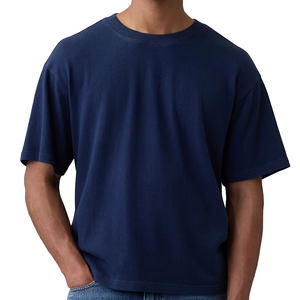 Custom Blank Boxy T Shirt Men Relaxed Fit Streetwear OEM ODM Apparel Supplier Factory Wholesale Manufacturer Men Boxy T Shirts - Product Image 1