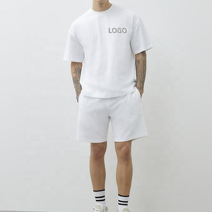 Ensemble T-shirt et short décontracté pour homme à blocs de couleur, séchage rapide / Tenue de sport ou de détente respirante pour l'été - Product Image 1