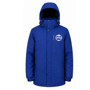 <b>Men's</b> Arctic Parka <b>Jacket</b> with Thick Insulated Padding, Storm Flap Closure, Adjustable Hood and Water Repellent Finish - Product Image 1