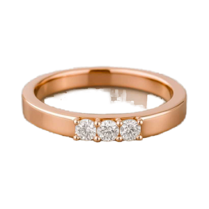 Anillo de moissanita de oro rosa de 14kt con certificación GIA, exquisito anillo de compromiso de boda, chapado en rodio, artesanía, momento inolvidable - Product Image 1