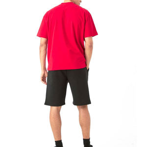 เสื้อยืดผู้ชาย แขนสั้น สำหรับฤดูร้อน ดีไซน์คุณภาพสูง สวมใส่สบาย สีแดง คอกลม มีจำหน่าย - Product Image 4