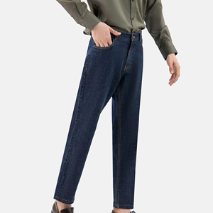 Pantalones Vaqueros de Alta Calidad al por Mayor, Pantalones Vaqueros Personalizados para Hombre, Corte Ajustado, Pantalones Vaqueros con Bolsillos - Product Image 3
