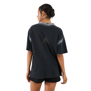 T-shirts surdimensionnés à manches courtes pour femmes, entièrement personnalisés, effet délavé, style streetwear, 100% coton, superbe effet soleil, unisexe - Product Image 4