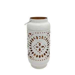 Linterna de tamaño mini con acabado dorado antiguo para iluminación decorativa de pisos y mesas en el hogar y villas, linterna de metal. - Product Image 3