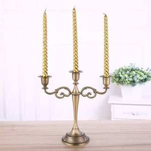 Candelabro de 3 brazos hecho a mano de alta calidad para decoración del hogar y hoteles, personalizable con el mejor acabado, soporte para velas de alta calidad. - Product Image 1