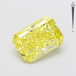 Diamant de laboratoire CVD certifié IGI, 2,51 carats, taille Radiant, couleur Jaune Fantaisie, clarté VVS2, LG 792671010, ROYAL GEMS JEWELLERY MD-35 - Product Image 3