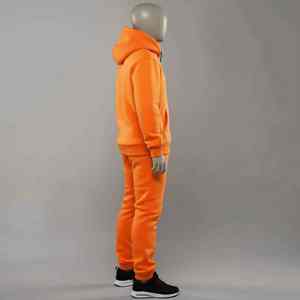 Ensemble de survêtement uni personnalisé de haute qualité, délavé à l'acide, en coton French Terry 340 grammes, avec sweat à capuche pour homme - Product Image 5