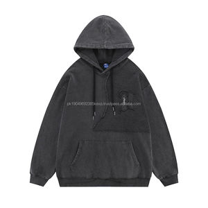 Hip Hop Jogging Hombres Chándal Sudaderas Hombres Sudaderas Bordado Cuello redondo Sudadera holgada - Product Image 6