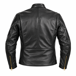 เสื้อแจ็คเก็ตหนัง FURAT LEATHERS ระบบระบายอากาศแบบ Air Curtain Ram Air Vent พร้อมแผ่นป้องกัน ระบายอากาศได้ดี สำหรับผู้ชาย สไตล์ลำลอง คอตั้ง ซิปปิด  สำหรับฤดูใบไม้ร่วง - Product Image 3