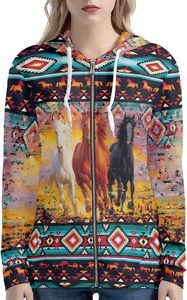 Sudadera con Capucha Personalizable con Cierre para Mujer y Adolescentes, Estilo Casual, Color Sólido, con Logotipo Frontal, Otoño/Invierno, Tallas XS-5XL - Product Image 2