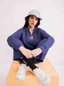 Sweat-shirts décontractés en toile unie pour femmes - Entièrement personnalisables, haute qualité pour l'automne/hiver/printemps, logo sur le devant, prix abordable - Product Image 4