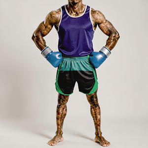 Conjunto de Ropa de Boxeo Profesional, Camiseta y Pantalones Cortos Personalizados, Ropa de Entrenamiento Ligera, para Competencia de Lucha, MMA, Kickboxing - Product Image 6