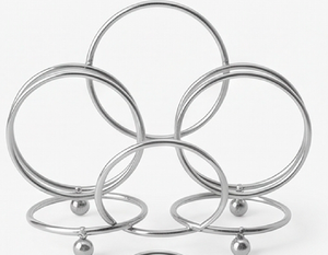 Porta servilletas de acero inoxidable con acabado pulido a espejo, perfecto para decoración elegante de mesas y organización del comedor. - Product Image 2
