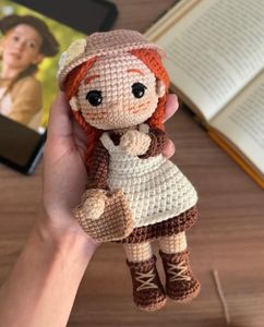 <b>Cute</b> Handmade Crochet <b>Doll</b> Amigurumi Plush Yarn Toy for Home Decor Room Decoration - Product Image 1