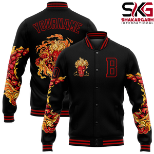 เสื้อฮู้ดดี้สีม่วงแบบกำหนดเอง สไตล์ Letterman ติดกระดุมด้านหน้า เหมาะสำหรับใส่เป็นทีม - Product Image 6