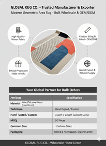 Tapis d'intérieur géométrique moderne tissé, moquette douce pour salon, chambre à coucher, décoration intérieure, design contemporain, qualité supérieure - Product Image 6