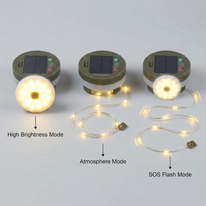 Guirnalda de Luces <span class=keywords><strong>LED</strong></span> para Camping, Portátil, Impermeable, Lámpara de Ambiente para Tienda de Campaña, Senderismo, Viajes, Fiestas, Jardín, Patio, Decoración - Product Image 3