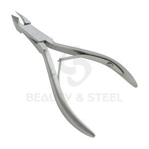 Cortacutículas Profesional de Acero Inoxidable con Doble Resorte, Removedor de Piel Muerta de Precisión para Técnicos de Salones de Uñas - Product Image 1