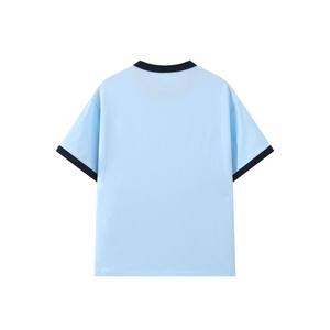 Camiseta Unisex de Algodón con Cuello Redondo, Diseño Moderno con Bloques de Color, Corte Regular, Transpirable, Diseño Personalizado para Hombres y Mujeres, Formal - Product Image 6