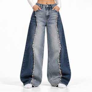 Jeans de Corte Holgado para Mujer, Venta al Por Mayor, Denim Lavado, Marca Privada para Marcas de Estilo de Vida, Tallas S-XL, Proveedor con MOQ Bajo - Product Image 4