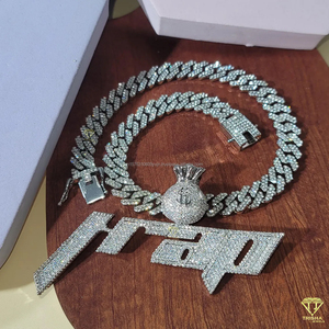 Collier pendentif diamant de laboratoire HAP, bijoux hip hop tendance pour homme et femme - Product Image 5