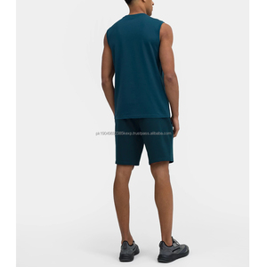 Débardeur de qualité supérieure pour homme, vêtements de sport sur mesure, taille en gros, OEM, sans manches, design de col pour l'entraînement - Product Image 4