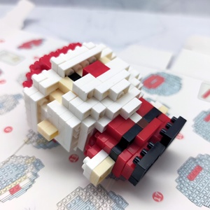 Miniature <b>Plastic</b> DIY Santa Claus Building <b>Block</b> Kit for Christmas Decoration - Product Image 6