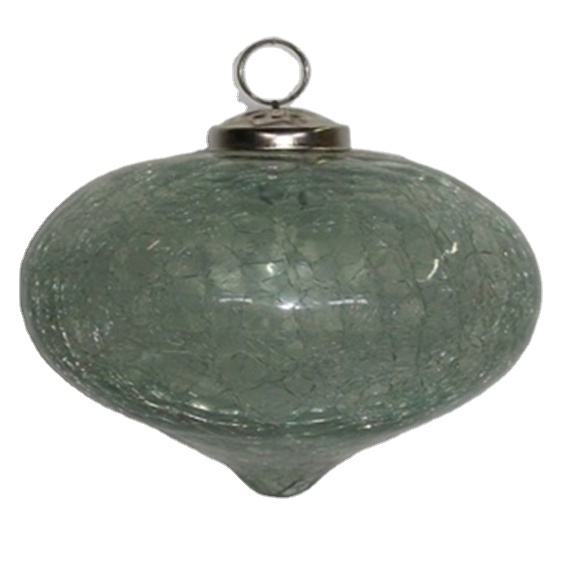 Latest Collection Embroidered Glass & Metal Christmas Tree Ornaments Customized Color Festive Party Decor