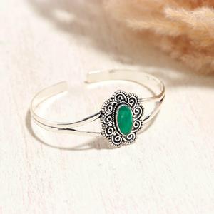 Green Sapphire <b>Bracelet</b> 925 Sterling Silver Elegant Gemstone Jewelry Handmade Designer <b>Bracelet</b> for Women - Product Image 3