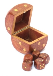 Wooden <b>Dice</b> <b>Set</b> Embossed Game <b>Dice</b> with Storage Box Durable Multi Color for Board Games Tabletop Play - Product Image 6